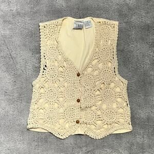 Vintage chu knit womens vest
